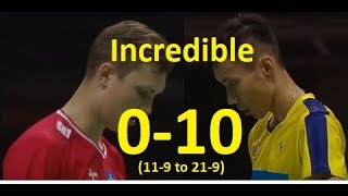 INCREDIBLE LEE CHONG WEI 100 AGAINST VIKTOR AXELSEN [upl. by Llerrod239]