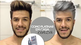 TUTORIAL COMO PLATINAR O CABELO EM CASA  CINZA  JADSON NOBRE [upl. by Willie]