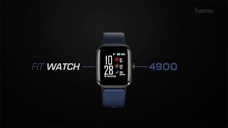 Hama quotFit Watch 4900quot Smartwatch [upl. by Ahtiekal]