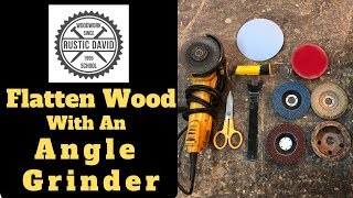 How to use Your Angle Grinder on Wood [upl. by Ahsoem]