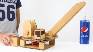 How to Make Hydraulic Powered Crane from Cardboard [upl. by Asseniv499]