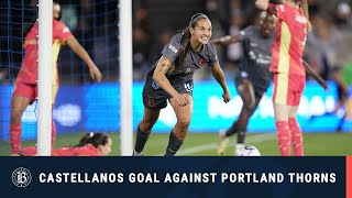 Bay FC Goal by Deyna Castellanos against Portland Thorns [upl. by Tolkan]