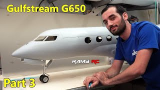 Building the Gulfstream G650 RC JET PART 3 [upl. by Salkin48]