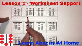 Lesson 1  Abacus Worksheet Help [upl. by Akinehc]