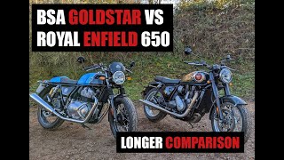 BSA Goldstar vs Enfield 650 longer video [upl. by Aerdno]