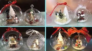 DIY Clear Glass Ornaments for Christmas and New Year ➻ 4Anastasia [upl. by Nobell231]