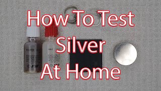 How To Test Silver At Home [upl. by Nomyaw]