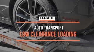 Auto Transport Low Clearance Loading [upl. by Azaleah]