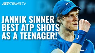 20 INCREDIBLE Jannik Sinner Shots As a Teenager [upl. by Eelyrag]