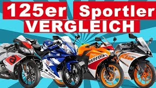 125er Supersportler  Vergleich  ´by YoungRider125cc [upl. by Mariam]