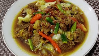 TONGSENG DAGING SAPI TANPA SANTAN INI GURIH BGT [upl. by Nyladnarb]