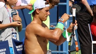 How to rewrap OverGrip on Tennis Racquet like Rafael Nadal [upl. by Ardene]