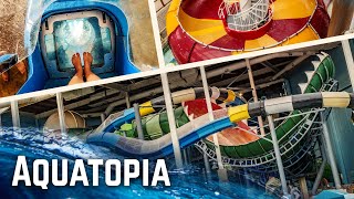 Aquatopia Water Park at Camelback Lodge  Water Slides POV [upl. by Egin127]