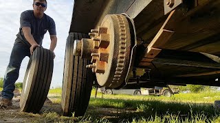 Replacing Trailer Axles [upl. by Aronel28]