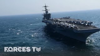 When An Aircraft Carrier Goes To War  Forces TV [upl. by Thera365]