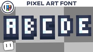 Creating A Pixel Art Font in Libresprite [upl. by Skutchan484]