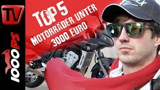 Top 5  Motorräder unter 3000 Euro  gut und günstig  Gebrauchtmotorrad Beratung [upl. by Vanthe414]