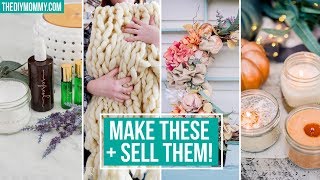 10 Crafts to MAKE amp SELL  The DIY Mommy [upl. by Akiehs222]