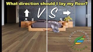 Determining the direction to layinstall Hardwood Laminate or Luxury Vinyl Plank flooring [upl. by Lissner263]