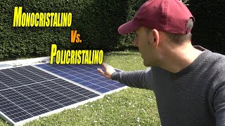 Comparativa panel solar Monocristalino Vs Policristalino [upl. by Roslyn]