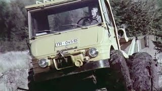 Der Unimog in der Holzernte  Historischer Werbefilm mit Werner Uniknick amp Seilwinde [upl. by Juni]