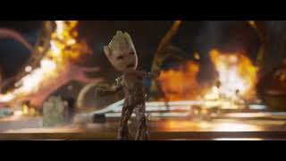 Guardians of the Galaxy Vol 2 opening scene Baby Groot dance [upl. by Sanson]