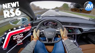 Audi RS6  0292 kmh acceleration🏁 [upl. by Kalila]