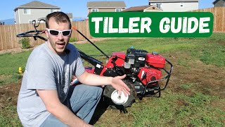 How To Use A Tiller RotoTiller Tutorial Guide [upl. by Kcarb]