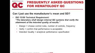 Quality Assurance in the Hematology Laboratory [upl. by Giliana82]