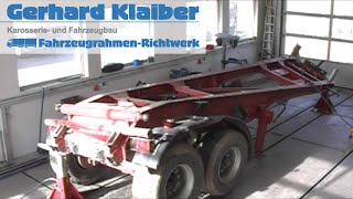 LKW Rahmenrichtbank Rahmen richten [upl. by Yenot]