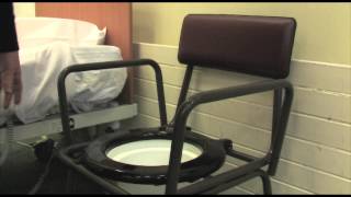 How to Use a Commode Chair HD [upl. by Deeas]