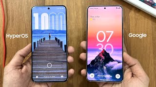 Xiaomi HyperOS vs Google Android 14 [upl. by Aon828]