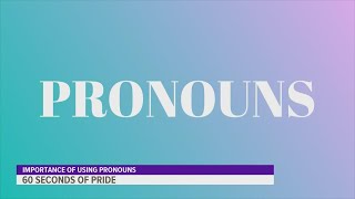 60 Seconds of Pride Gender identity pronouns explained [upl. by Athal937]