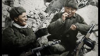 Battle of Stalingrad Color Footage 19421943  HD WW2 [upl. by Noremac]