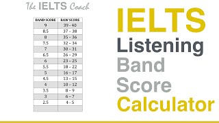 IELTS Listening Band Score Calculator [upl. by Atiroc304]