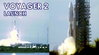 VOYAGER 2  Launch 19770820 HD source [upl. by Halilad115]