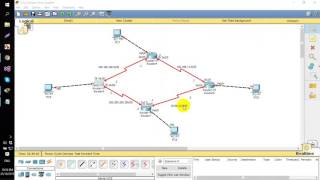 Static Routing between 4 Routers [upl. by Nikaniki177]