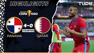 HIGHLIGHTS  Panamá 40 Qatar  Copa Oro 2023  TUDN [upl. by Haerle]