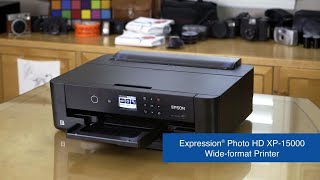 Epson Expression Photo HD XP15000 Printer  Take the Tour [upl. by Morentz69]