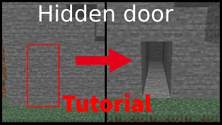 Hidden piston door I Versteckte Tür I Easy Minecraft Redstone Tutorial I Minecraft Java  Bedrock [upl. by Viva]