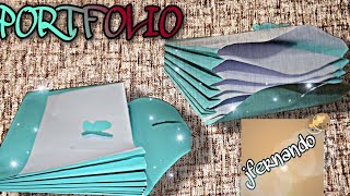 HOW TO MAKE A PORTFOLIO AT HOME  DIY [upl. by Namielus]