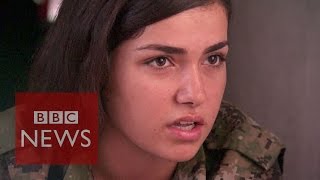 Islamic State are afraid to see women with guns  BBC News [upl. by Meeharb]