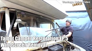 Talbot Express Windscreen Removal Camper Van Restoration 5 [upl. by Treblih419]