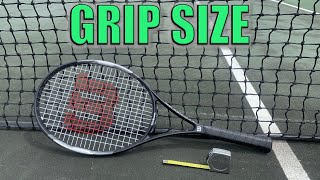 How To Measure Tennis Grip Size [upl. by Silin]