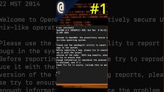 My OpenBSD Adventure Begins 1 [upl. by Ardnayek234]