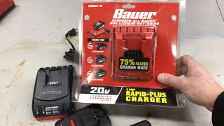 Harbor Freight Bauer Rapid Charger vs The Rapid Plus Charger  How Much Faster Is It [upl. by Eaner]