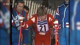 Alpine ski 1974 WC Kitzbuhel Hansi Hinterseer Slalom [upl. by Sheehan425]