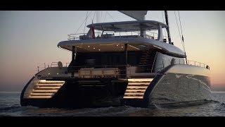 Sunreef 80 THE biggest catamaran 244m at the cannes 2018 boatshow [upl. by Steady801]