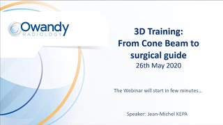 3D training From cone beam to surgical guide [upl. by Edgell363]