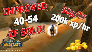 WoW Classic  IMPROVED 4054 Mage 1 Pull ZF GY Solo 200k xphr  50ghr [upl. by Ahsinav22]